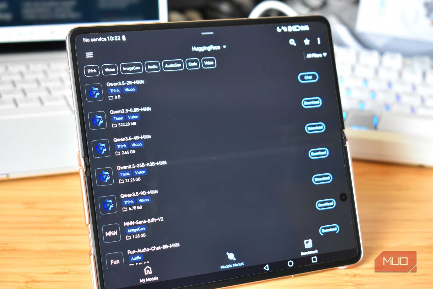 local ai model list mnn chat app.