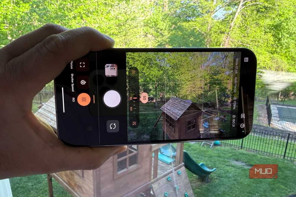 Manual mode controls let you override automatic camera decisions