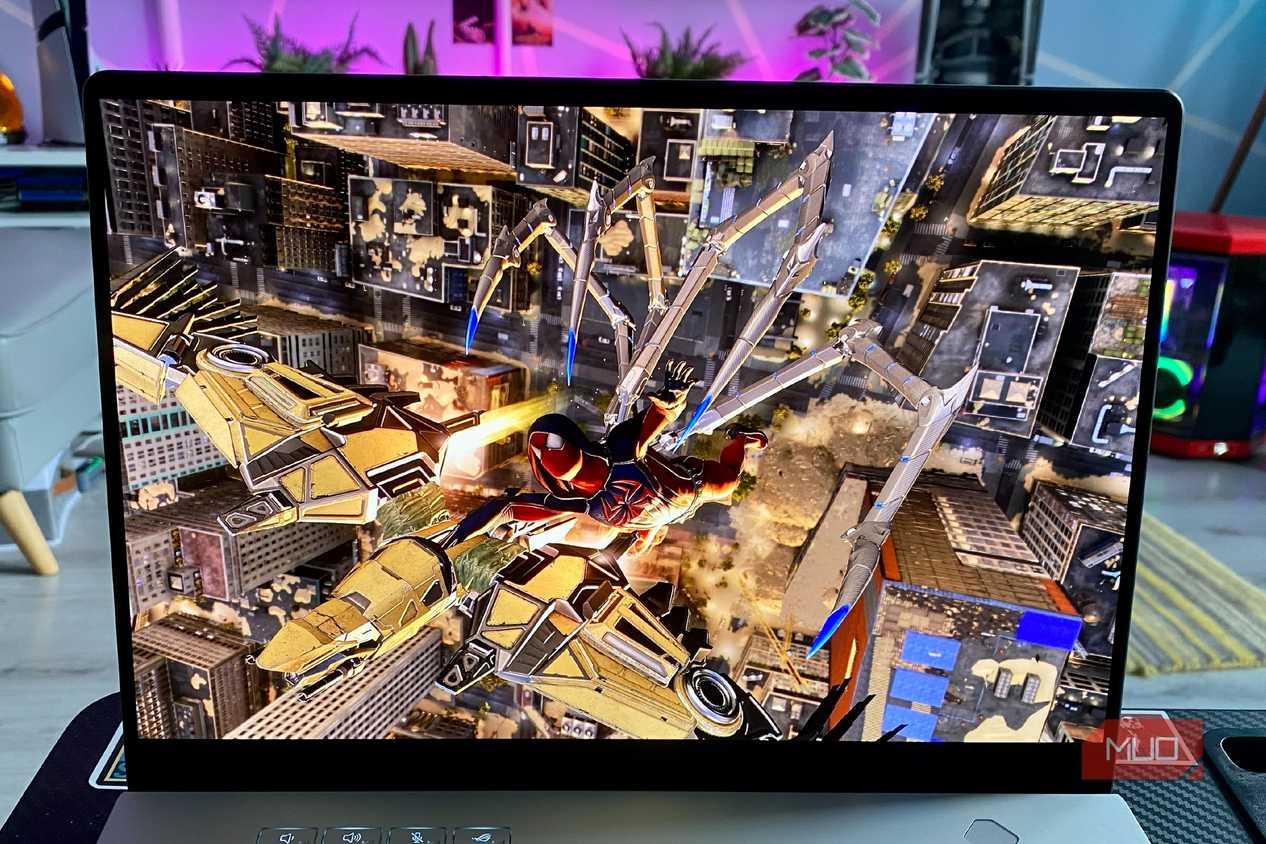 Marvel's Spider-Man 2 on an Asus ROG G14 (2025) gaming laptop