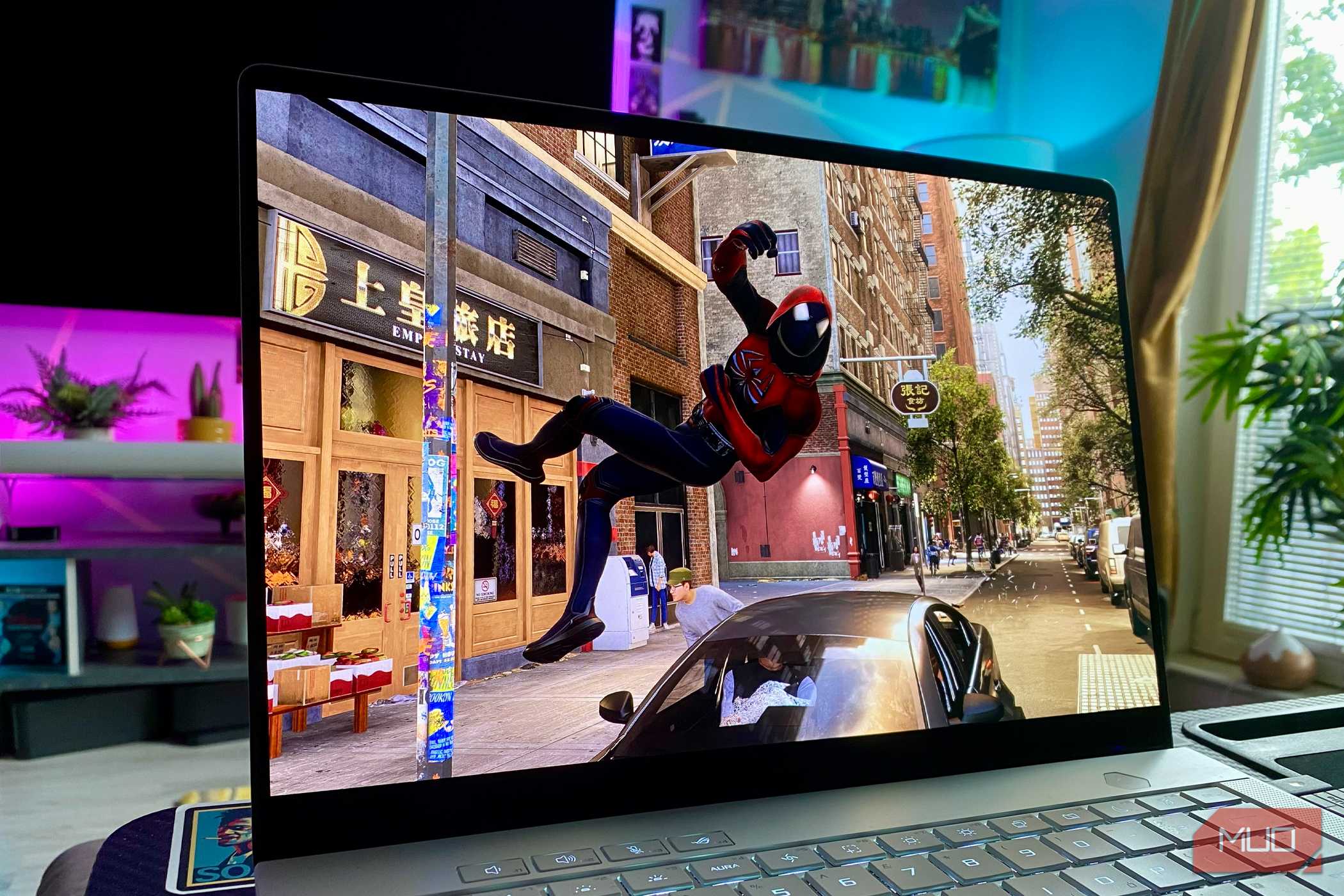 Marvel's Spider-Man 2 on an Asus ROG G14 (2025) gaming laptop