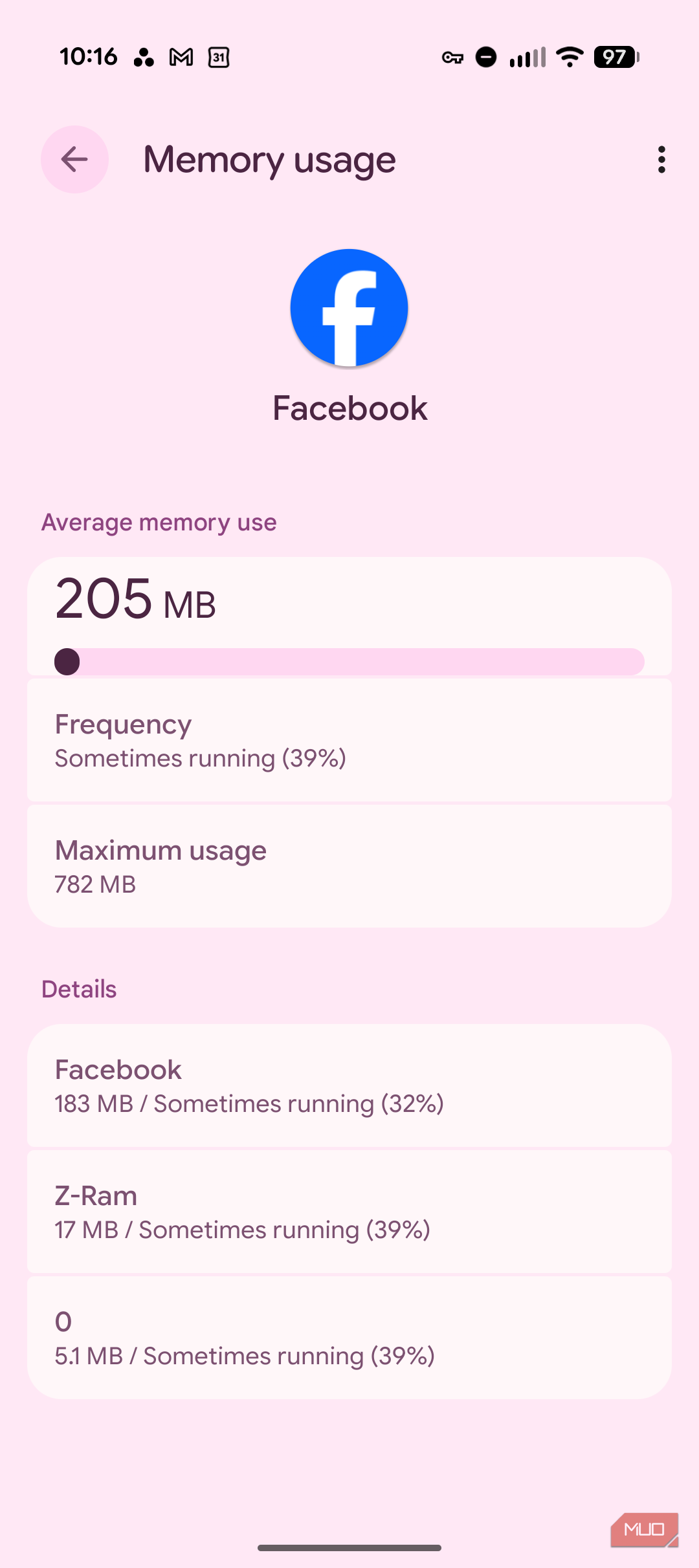 I found Android's hidden resource monitor and stopped installing ...
