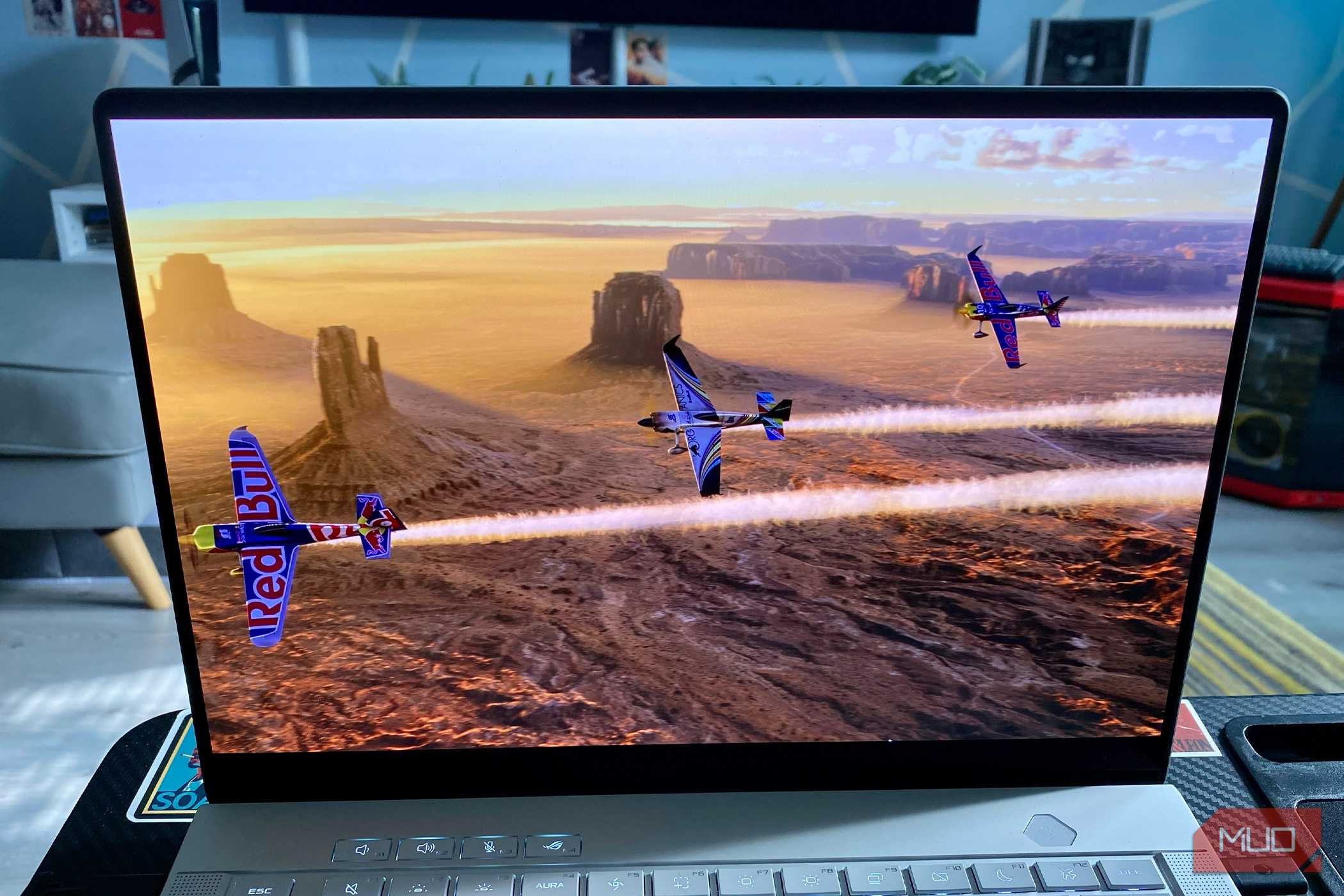 Microsoft Flight-Simulator 2024 on an ROG Zephyrus G14 gaming laptop