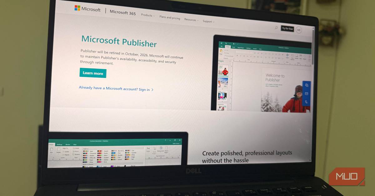 makeuseof.com - Afam Onyimadu - Microsoft Publisher is disappearing, and your old files may be next