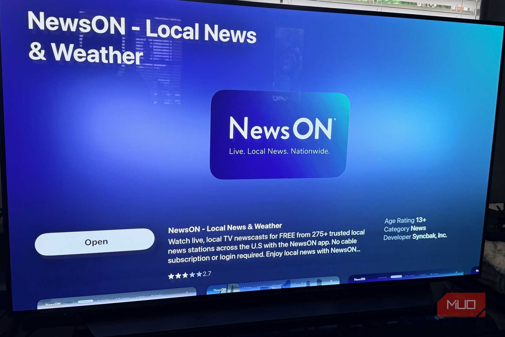 NewsOn on Apple TV.