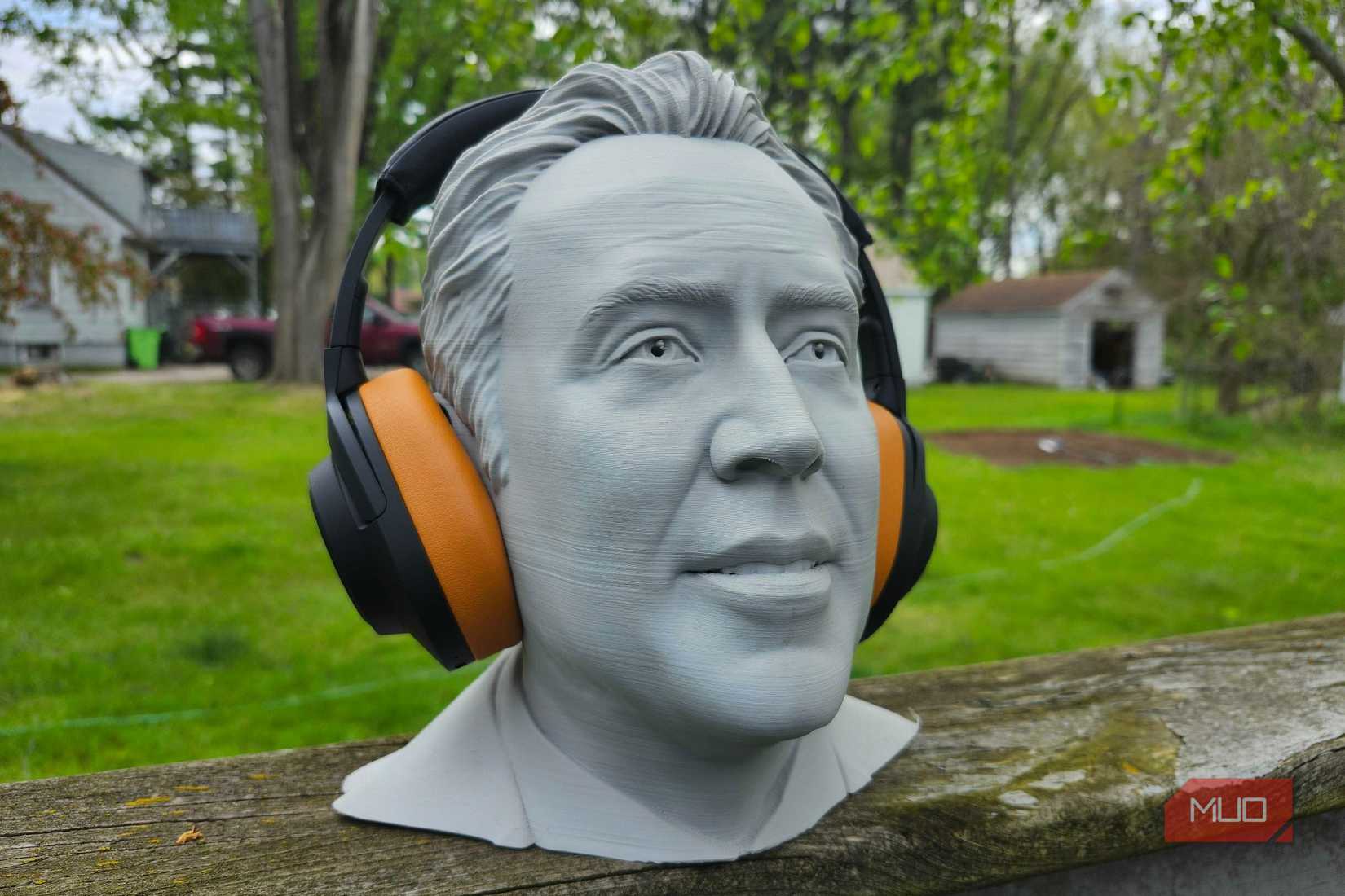 Nicolas Cage 3D Printed Bust with Fender MIX