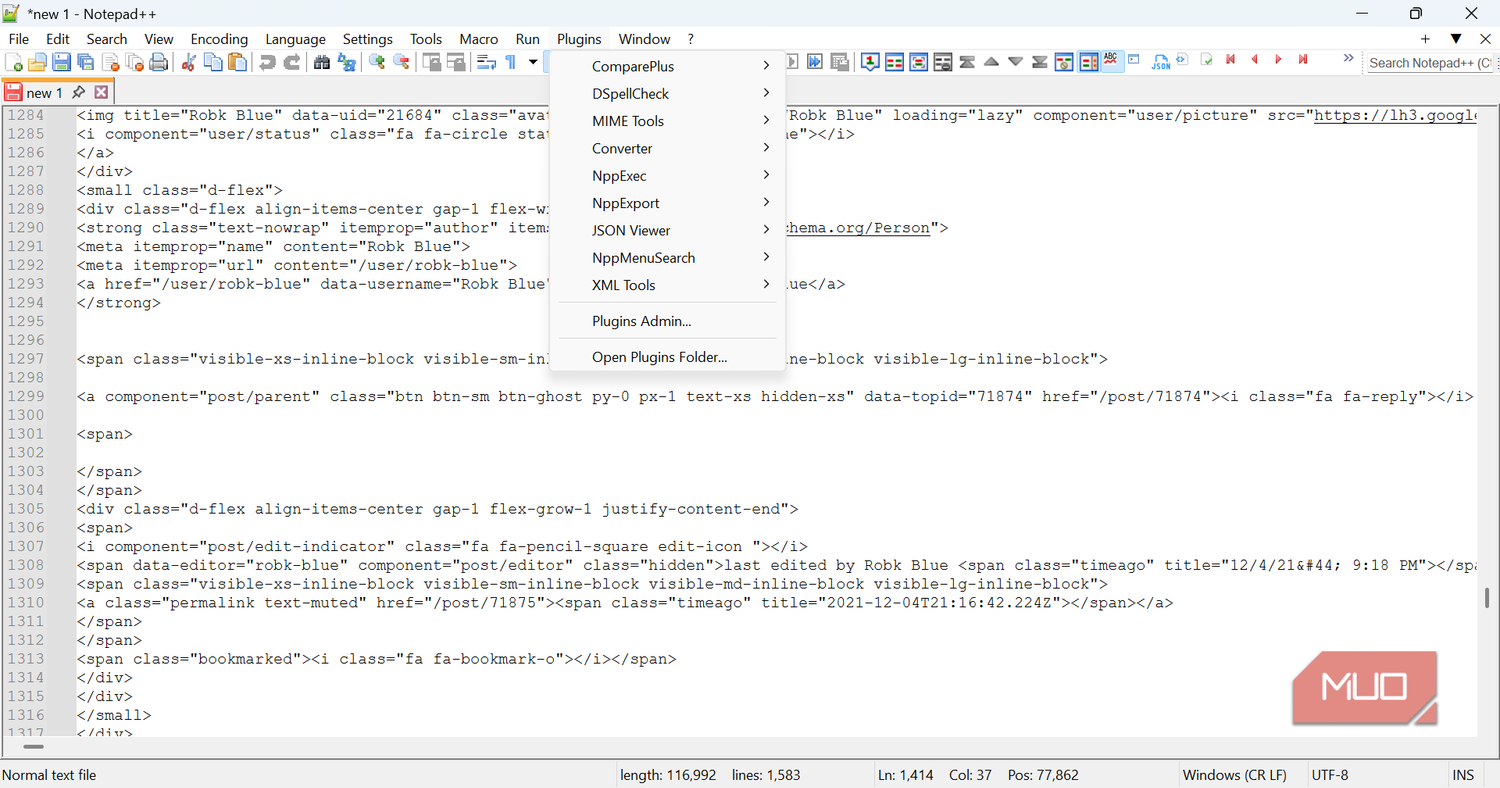 Notepad++ has no business being this useful with these 6 plugins