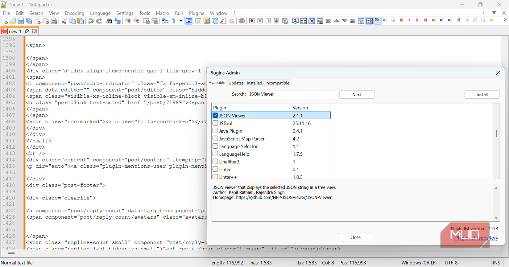 Notepad++ has no business being this useful with these 6 plugins