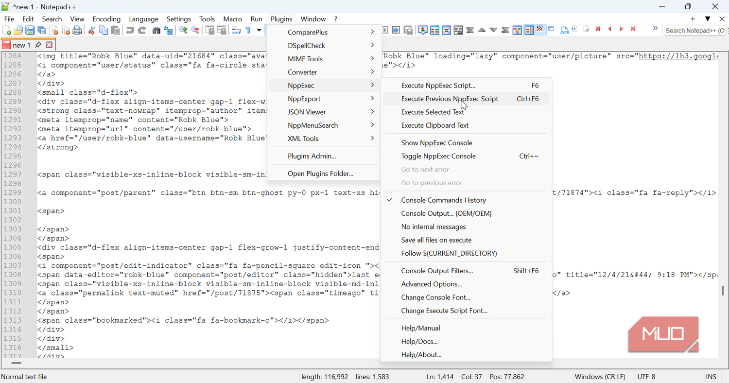 Notepad++ has no business being this useful with these 6 plugins
