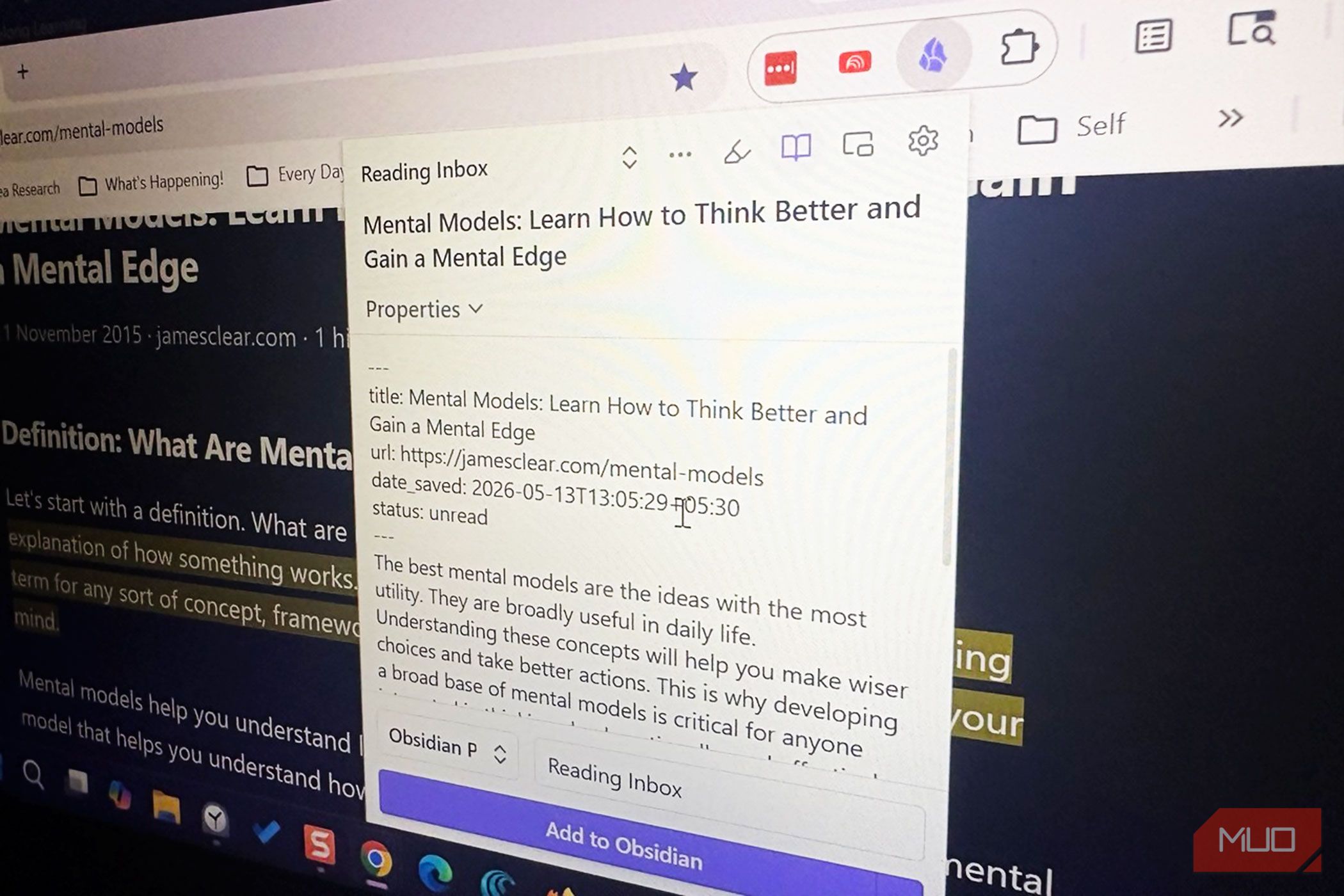 Mastering the Obsidian Web Clipper: A Step-by-Step Guide to Smarter Information Capture