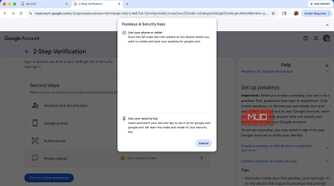 Creating a passkey for a Google account using an Android phone.