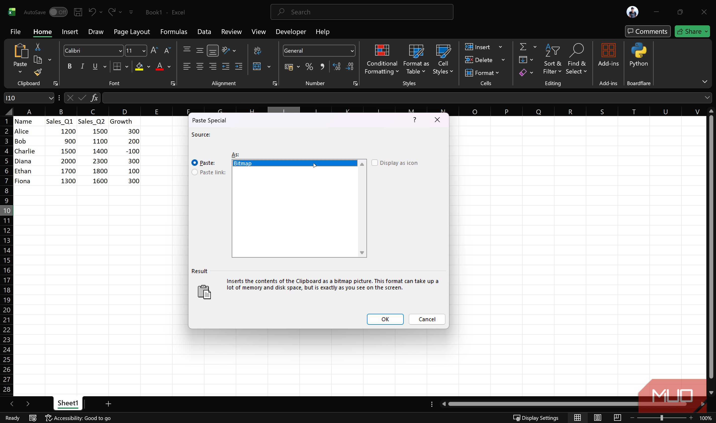 You’re probably using paste wrong in Excel