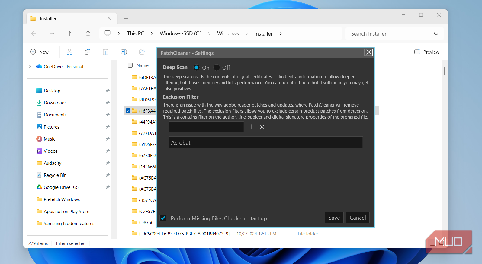 PatchCleaner tool deep scanto clean Windows installer folder