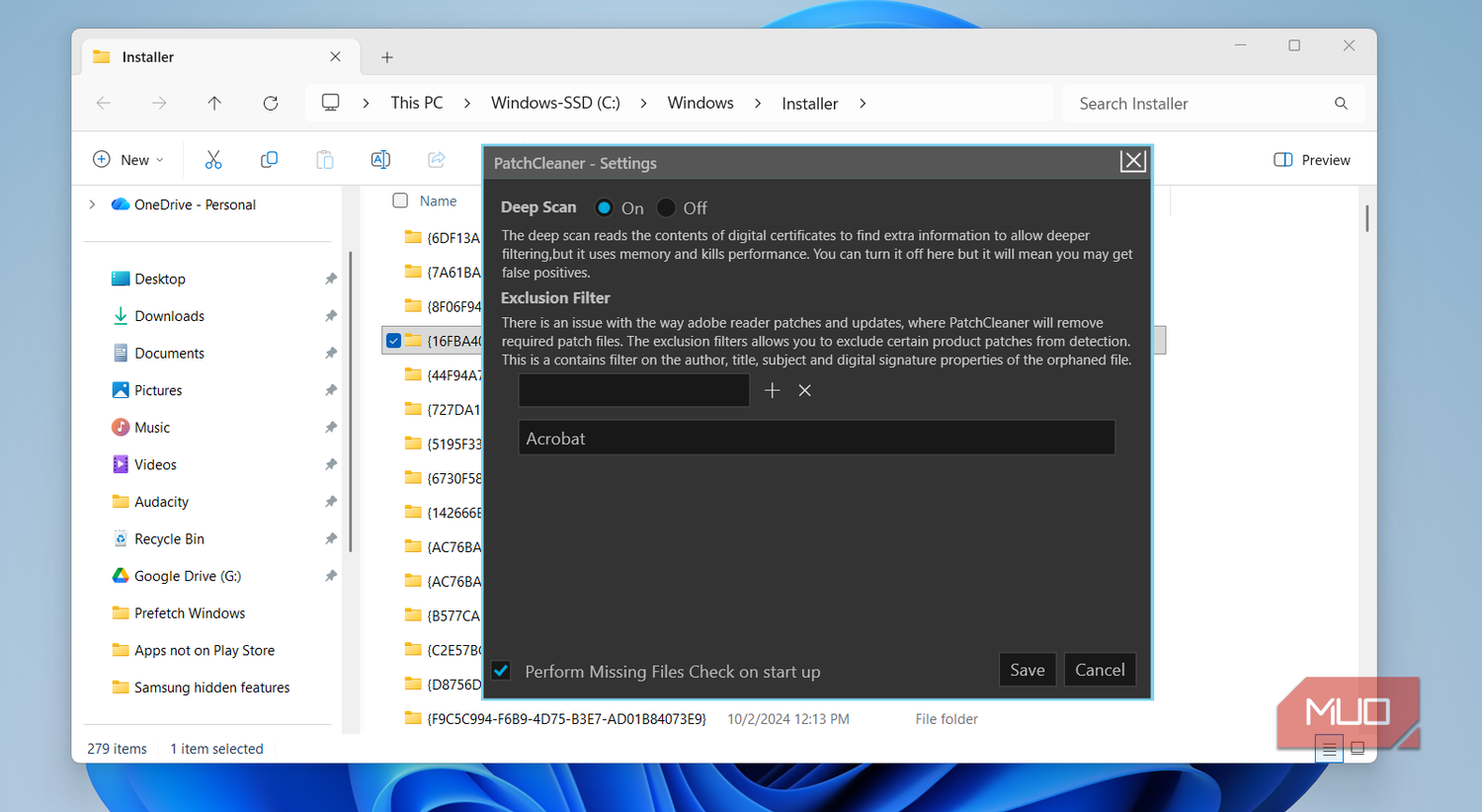 PatchCleaner tool deep scanto clean Windows installer folder