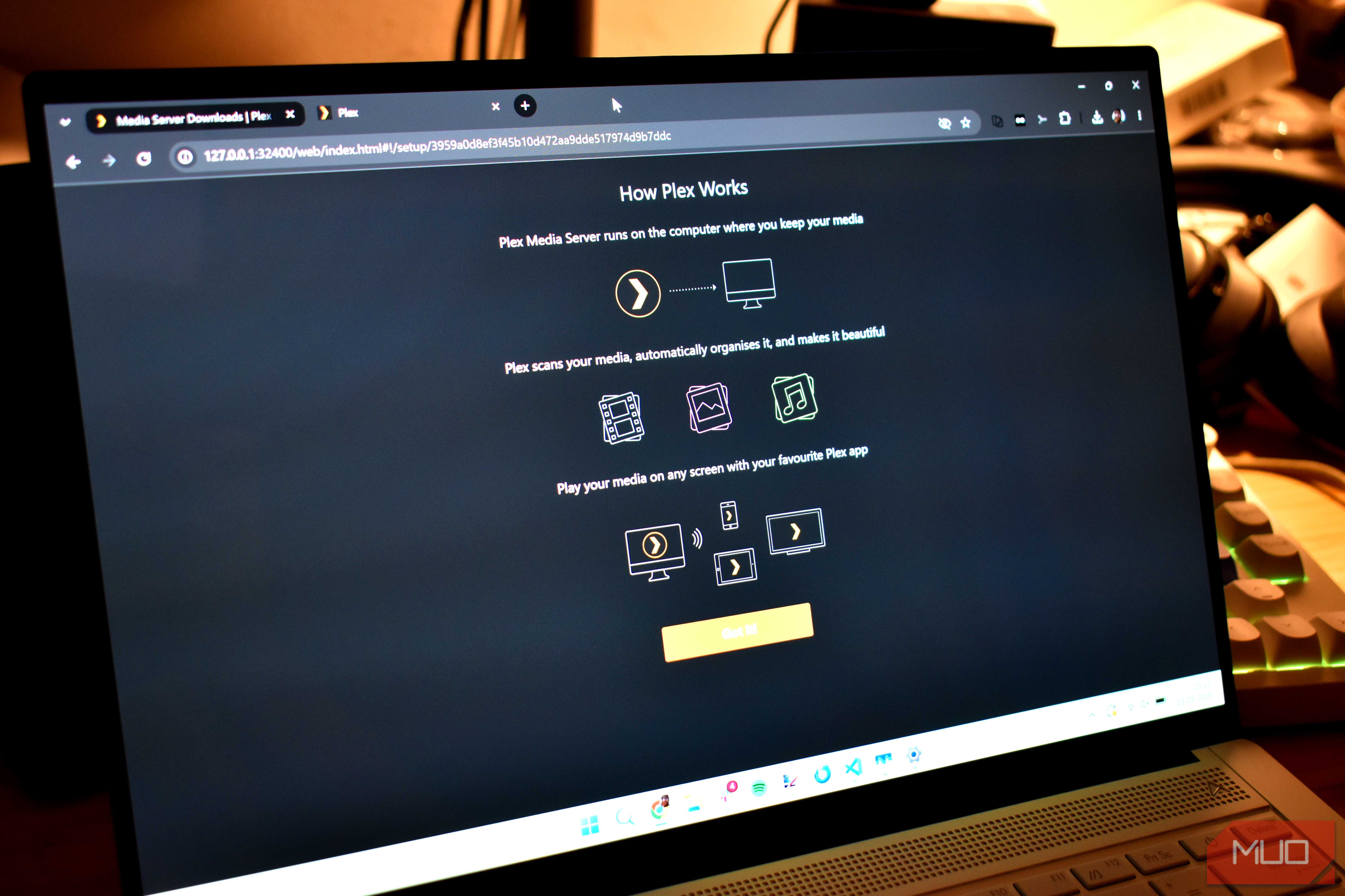plex media server installation.