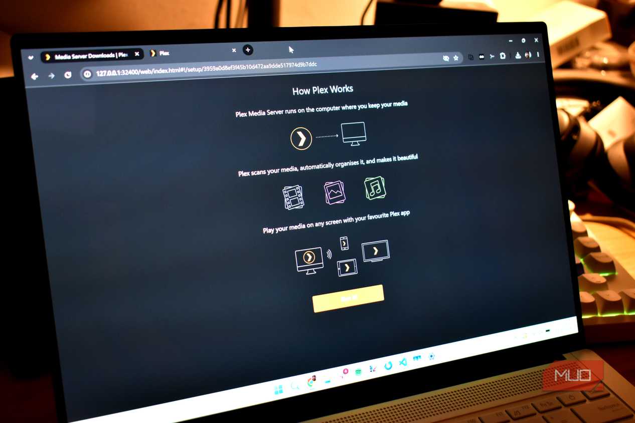 plex media server installation.