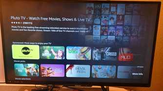 Pluto showing limited options in Smart TV with Amazon