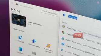 PowerToys on a Windows computer with Command Pallete active
