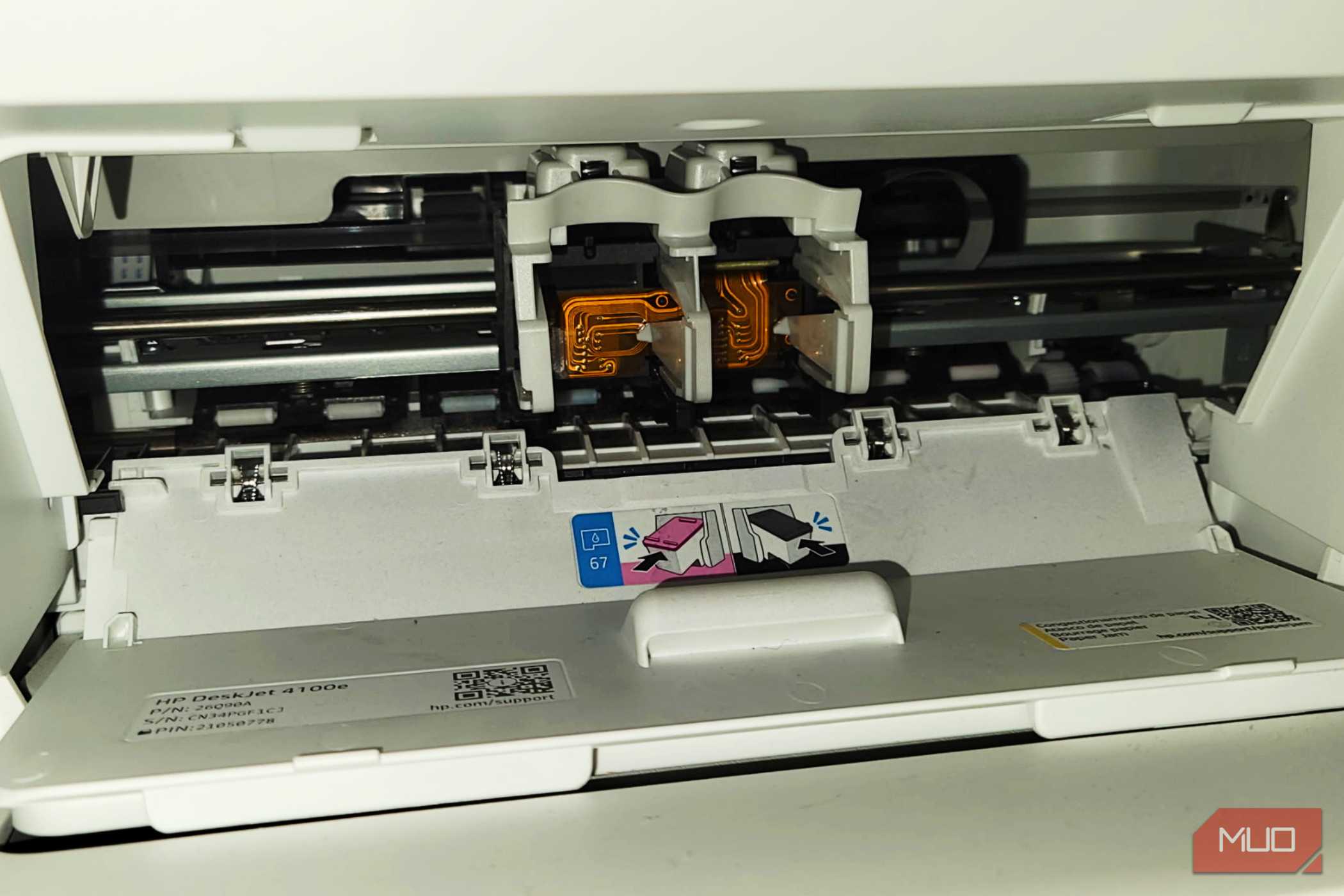 Printer with cartridges missing