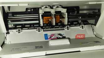 Printer with cartridges missing