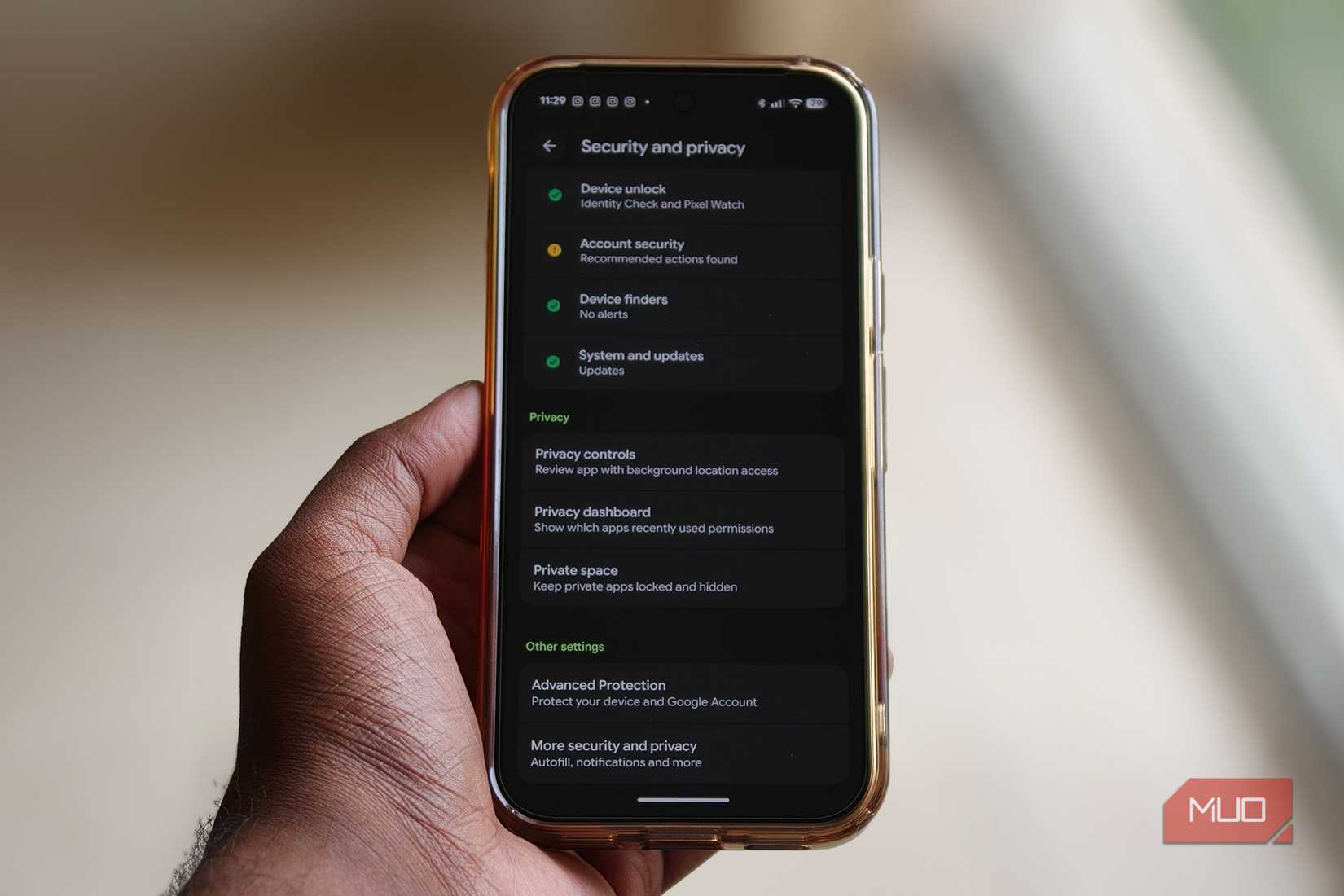 privacy dashboard settings pixel 10 pro