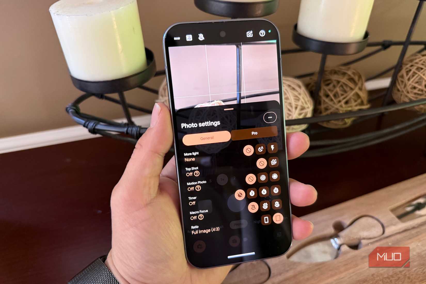 pro settings on pixel 10