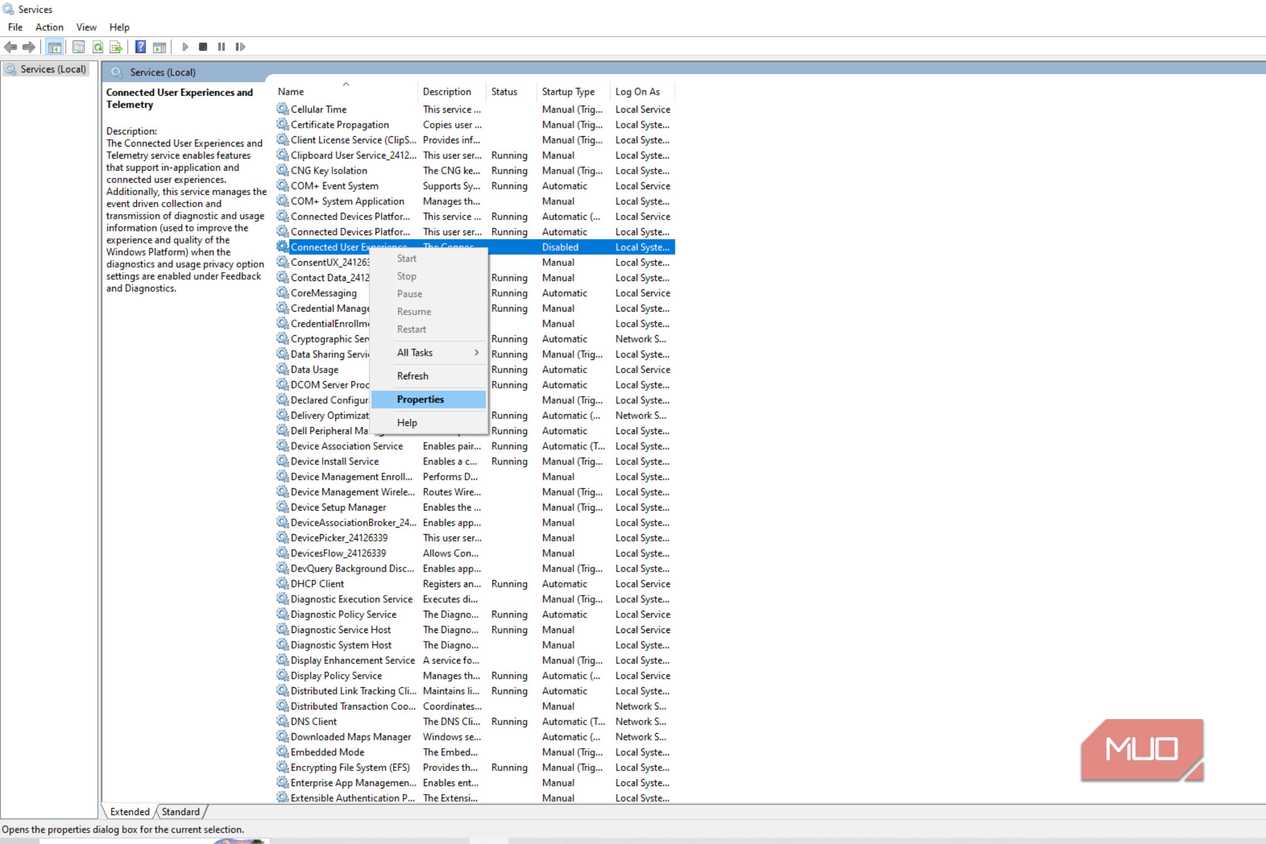 Properties in Connected User Experiences and Telemetry