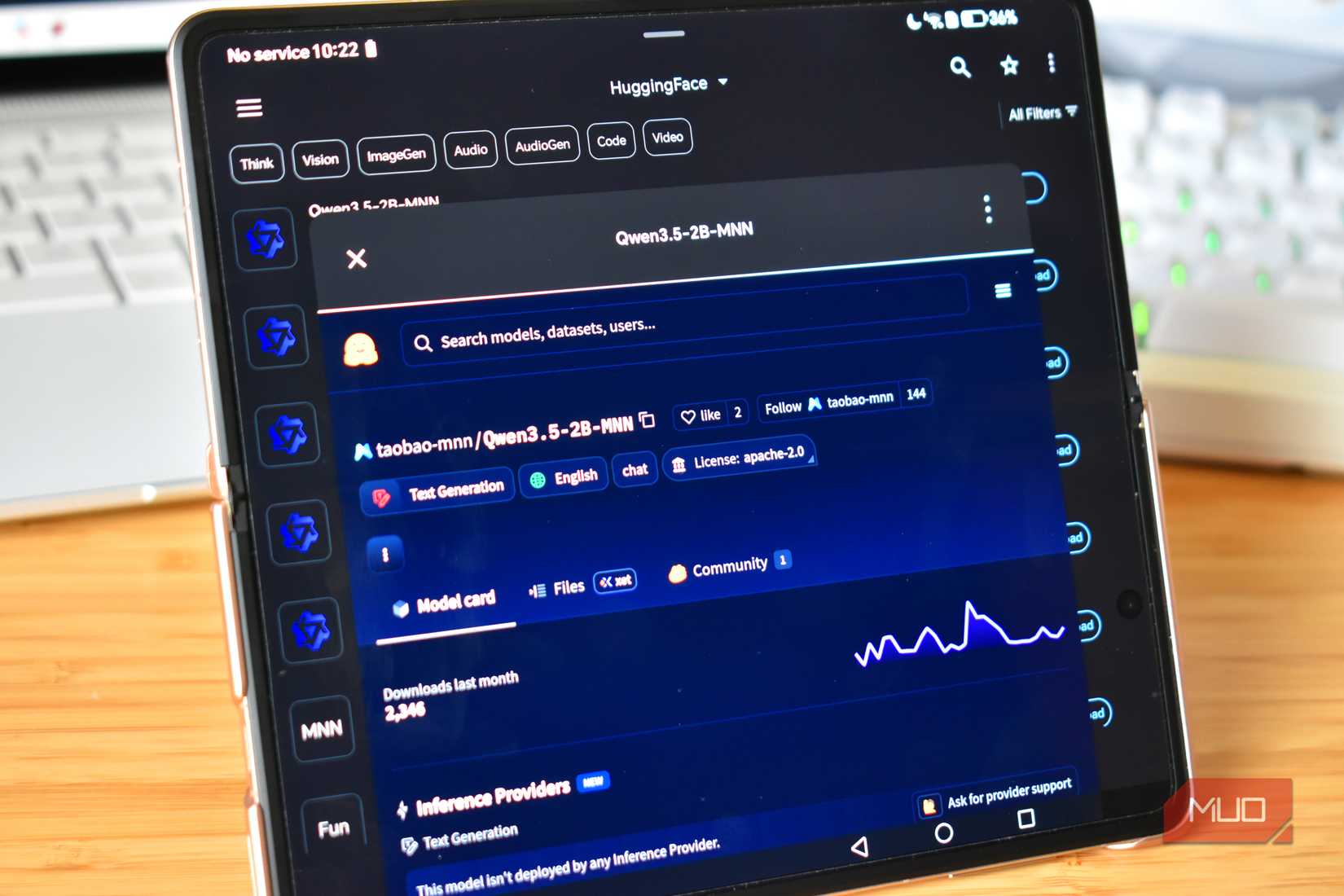 qwen ai model info card mnn chat app.