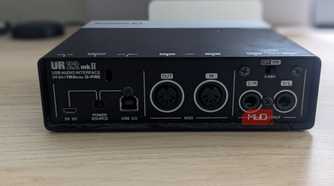 Rear view of the Steinberg UR22 mkII interface