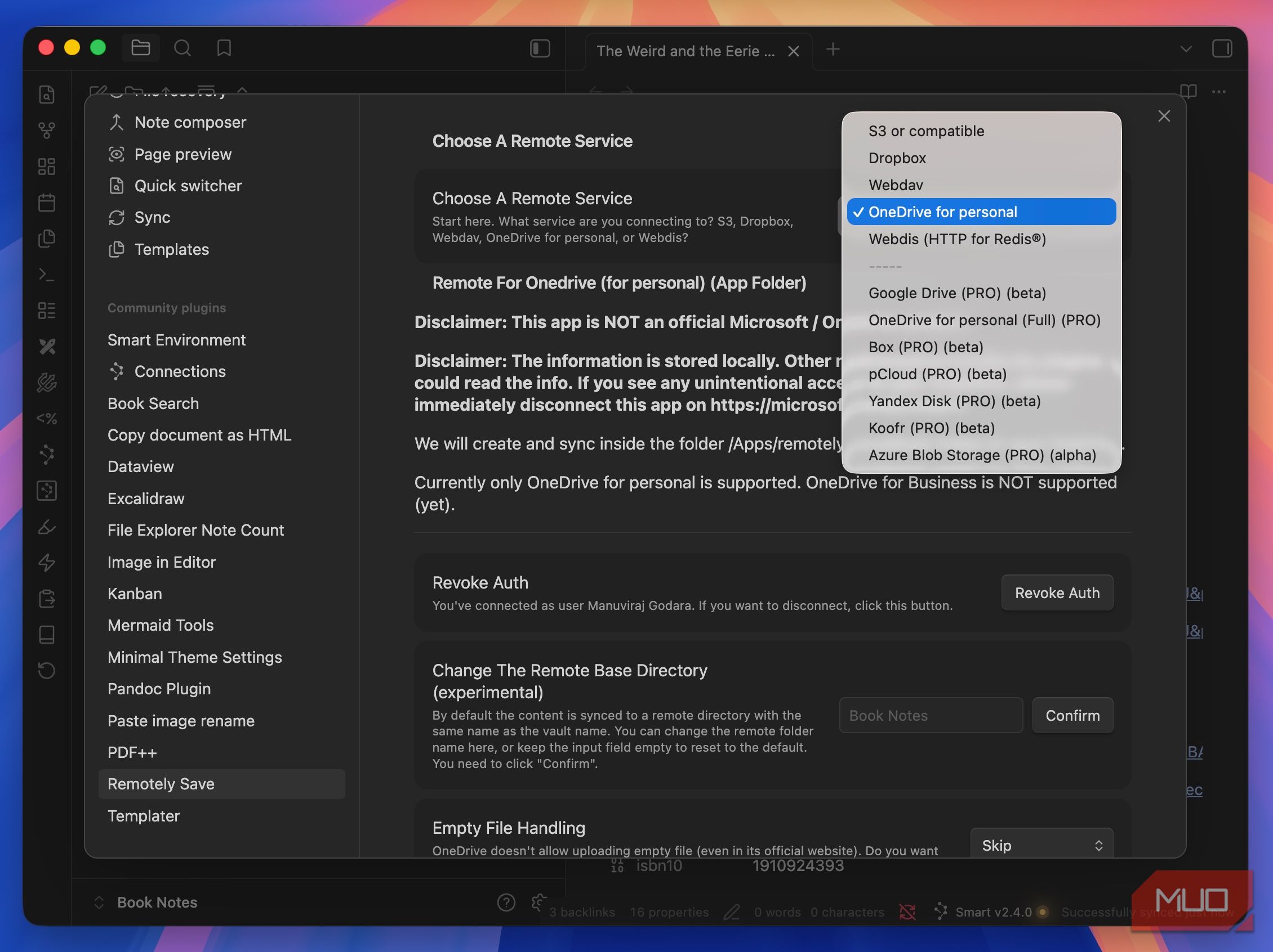 I set up free Obsidian sync across all my devices and it took less than ...
