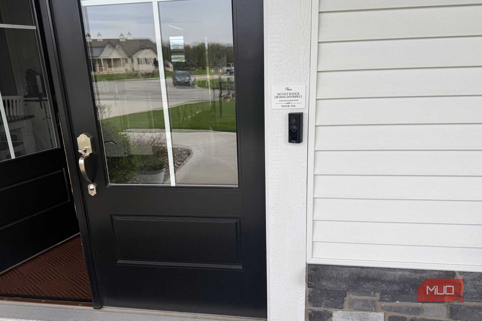 Ring Doorbell Camera on front door
