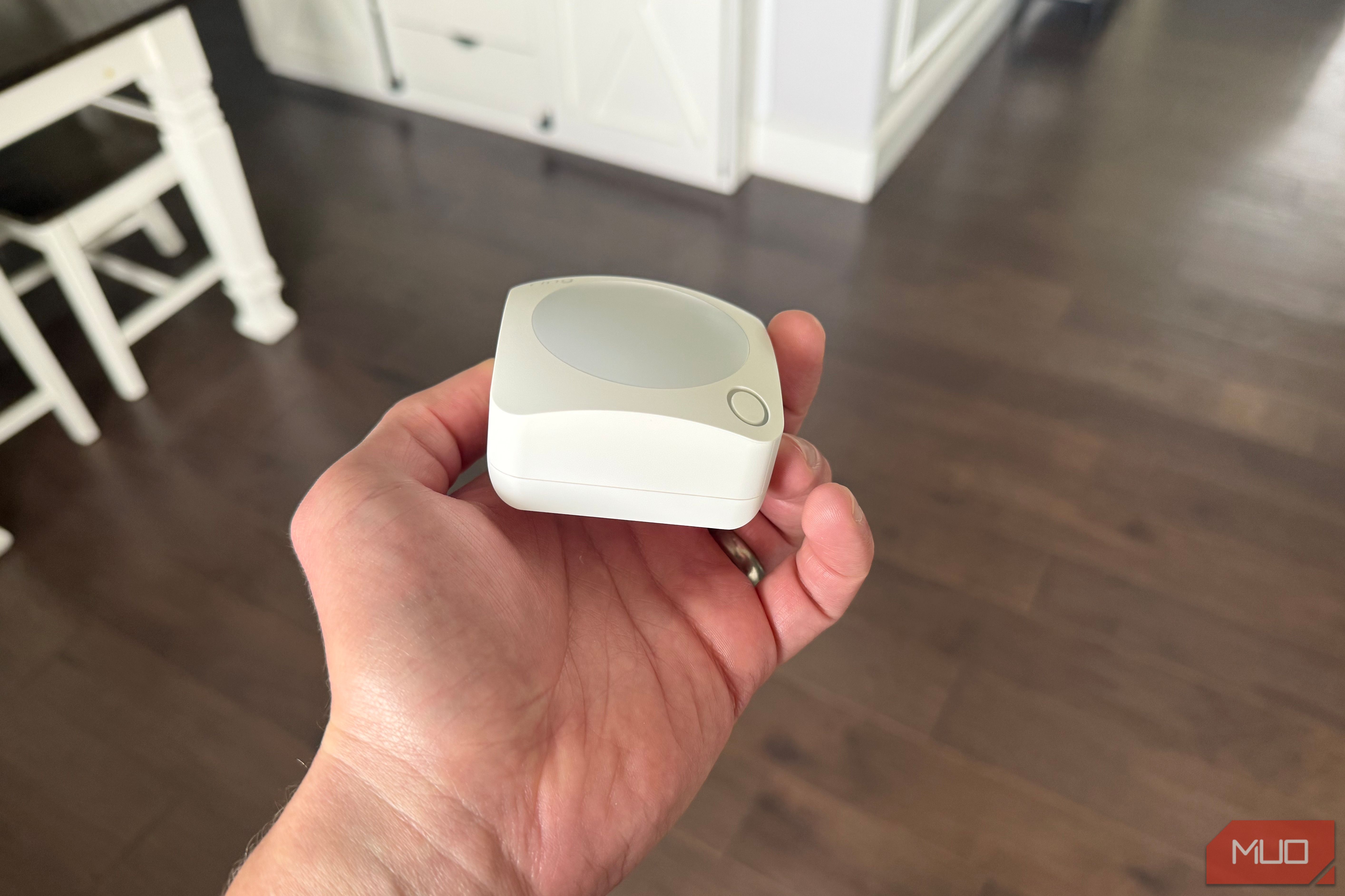 Ring Motion Sensor in hand angled