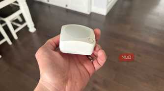 Ring Motion Sensor in hand angled