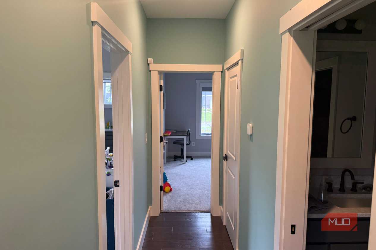 Ring Motion Sensor mounted in hallway