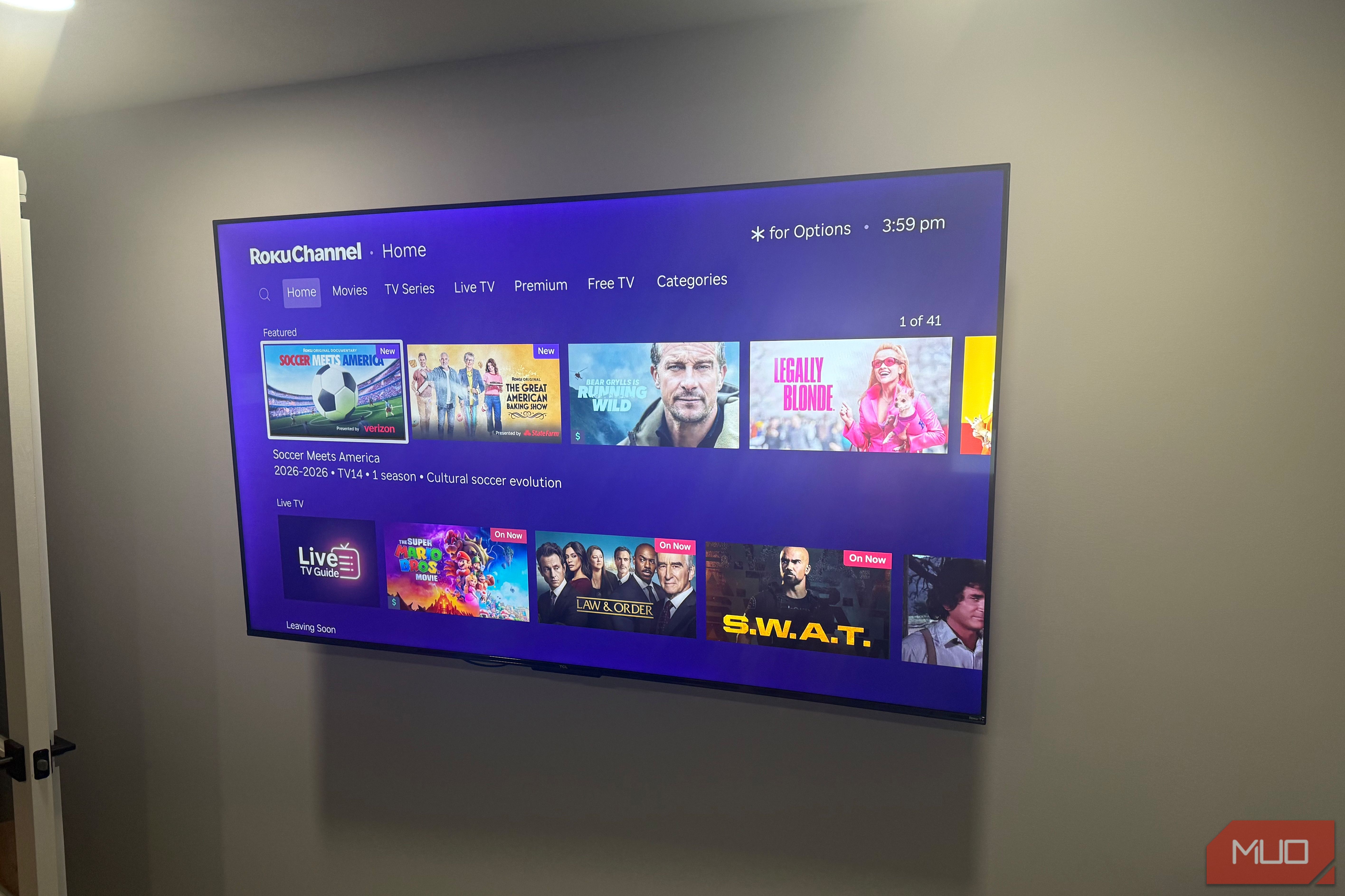 Roku Channel main page