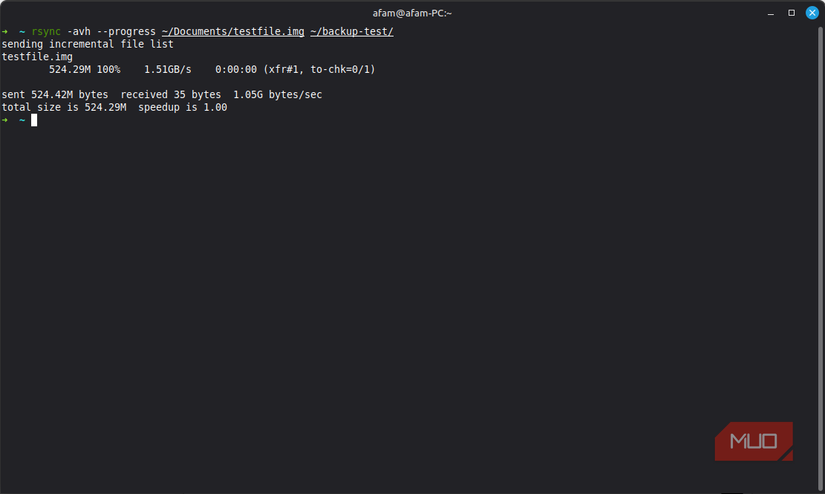rsync progress