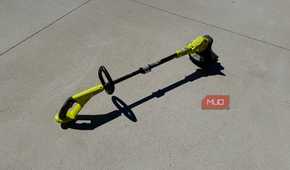 Ryobi 18v string trimmer on concrete