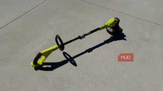 Ryobi 18v string trimmer on concrete