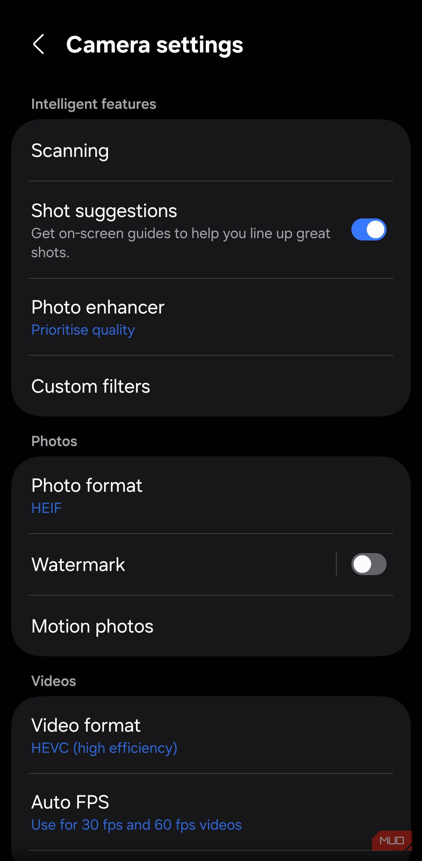 I changed 4 Samsung camera settings and barely edit photos anymore