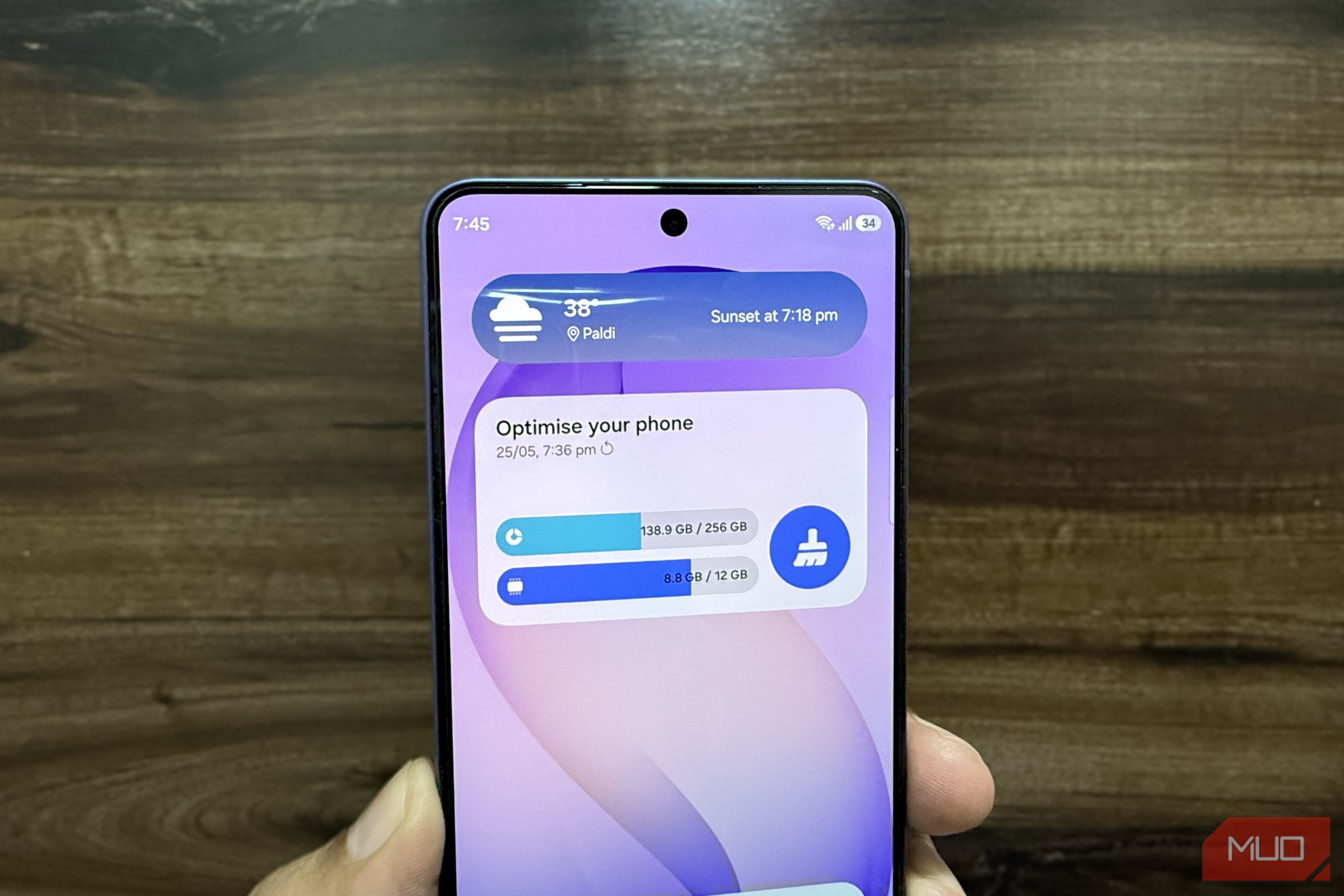 Device Care widget provides quick access to battery management tools