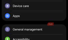 Samsung Settings menu with About phone