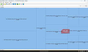 SpaceSniffer showing a disk map filtered to display only files older than 1 year within a specific folder.
