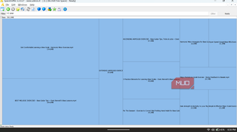 SpaceSniffer showing a disk map filtered to display only files older than 1 year within a specific folder.