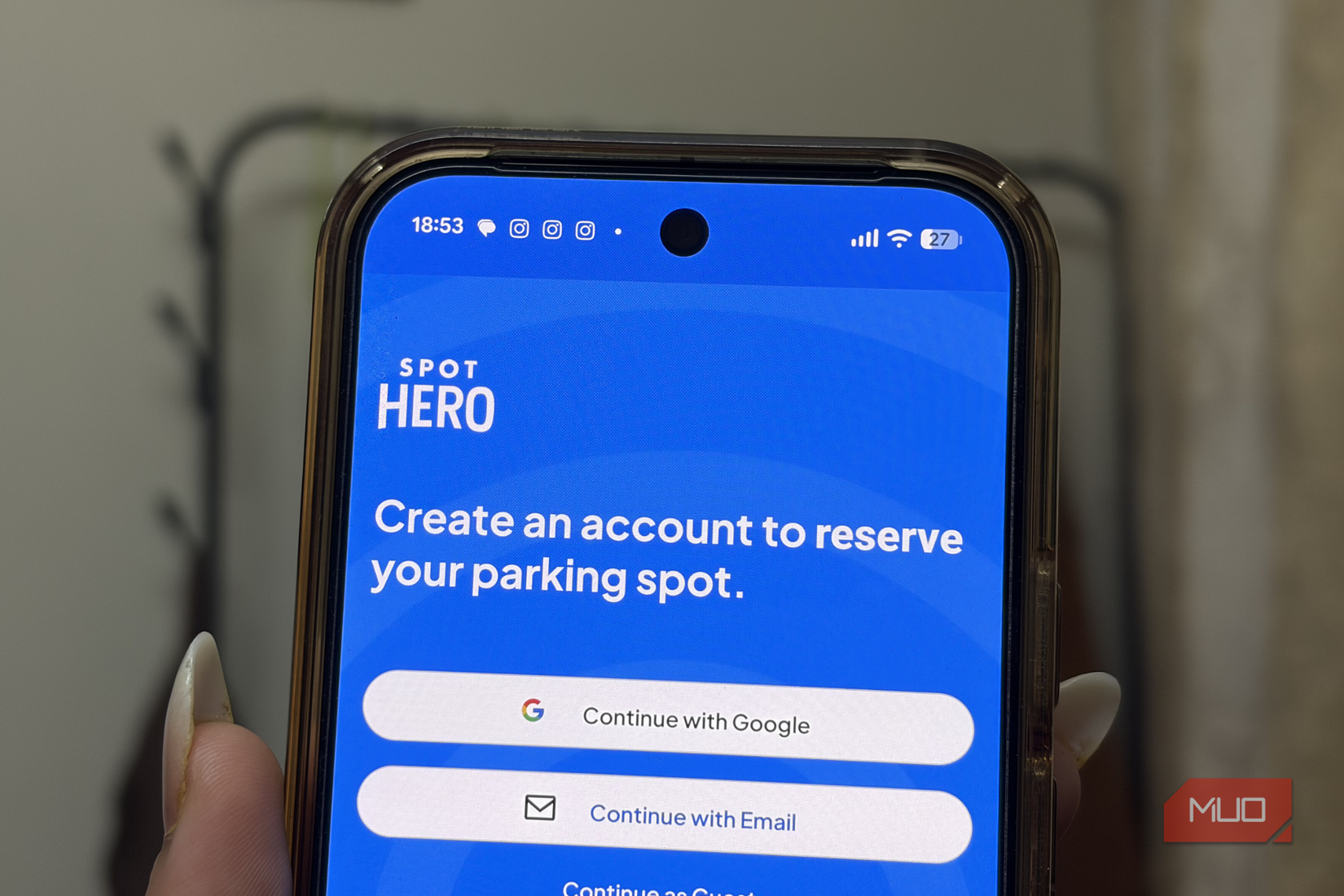 SpotHero sur Google Pixel 10 Pro