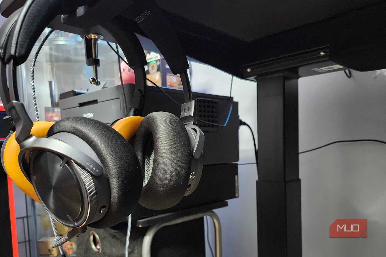 Standing Desk Headphone Stand