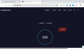 Starting Ookla speed test
