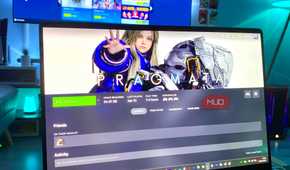 Pragmata Steam streaming on a laptop