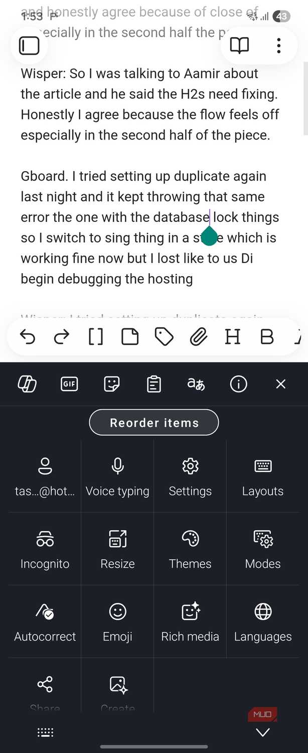Swiftkey Sync settings on Android (4)