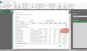 The Combine Files dialog box in Power Query in Excel.