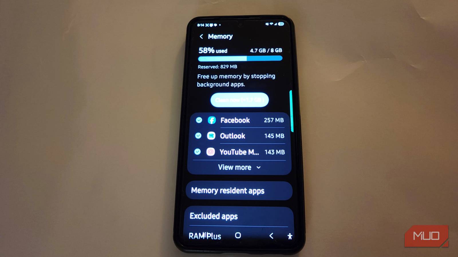 Phone Memory Screen My Galaxy was stuttering until I disabled the memory feature Samsung ...