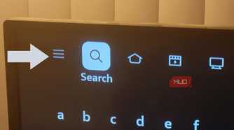 The menu option in Amazon Fire Stick